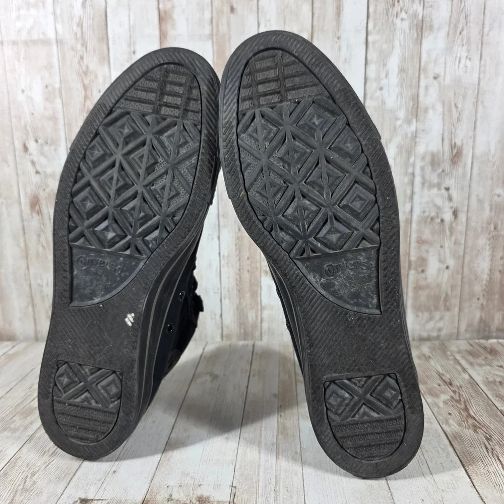 Converse Chuck Taylor All Star High Street Black Canvas Mid Top mens 12 - Picture 6 of 8